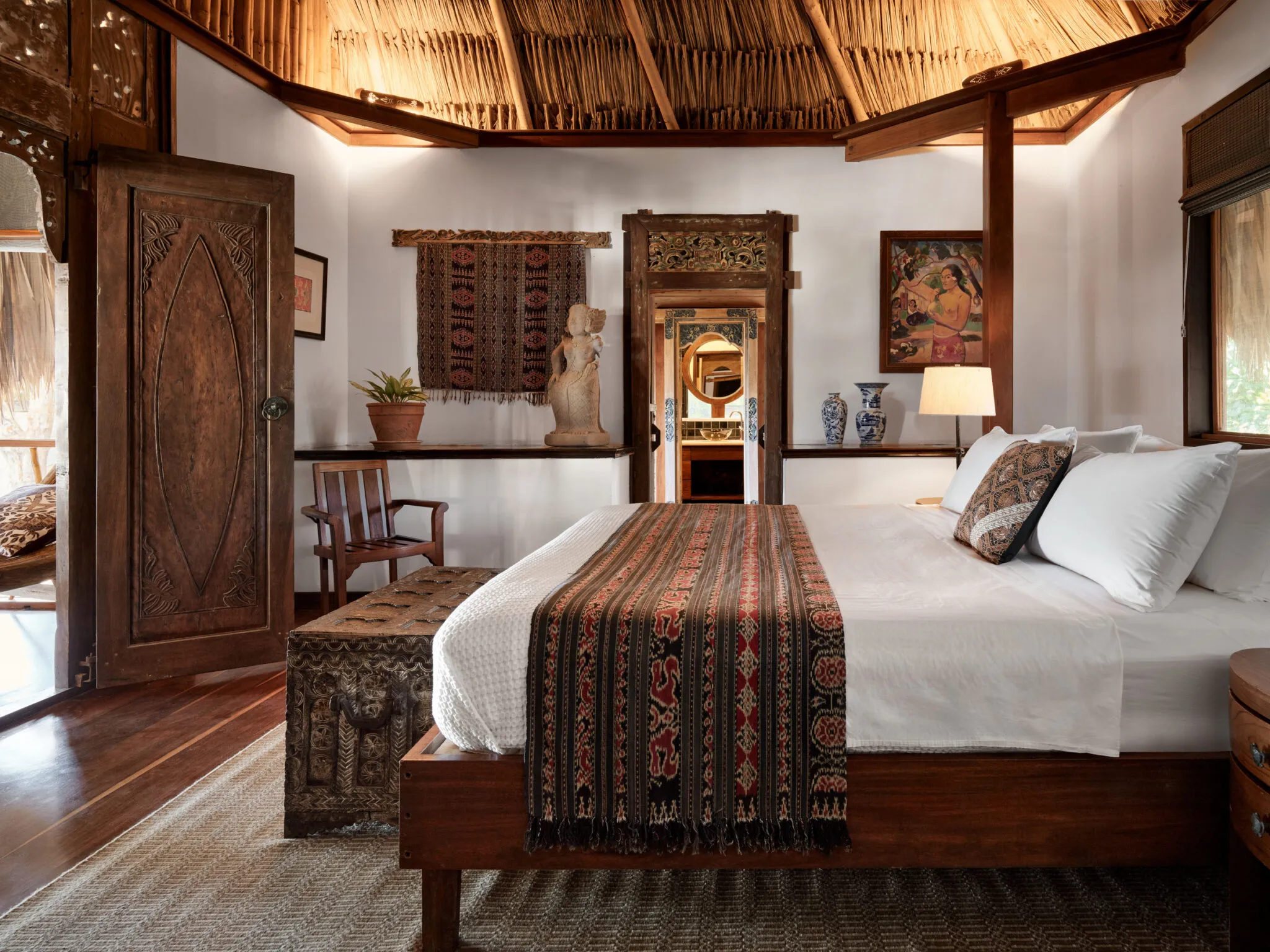 The bedroom at Francis Family Pavilion at Turtle Inn