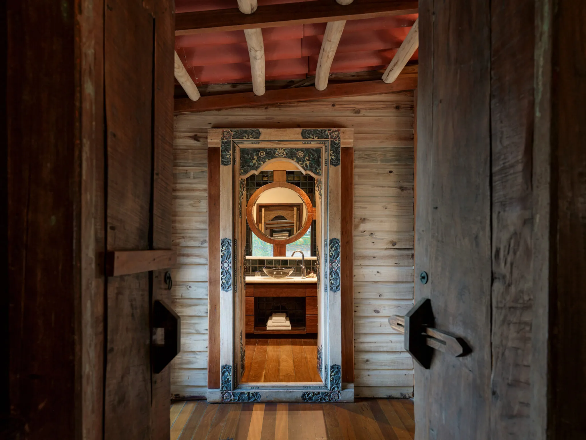 Bathroom at Francis' Family Pavilion at Turtle Inn