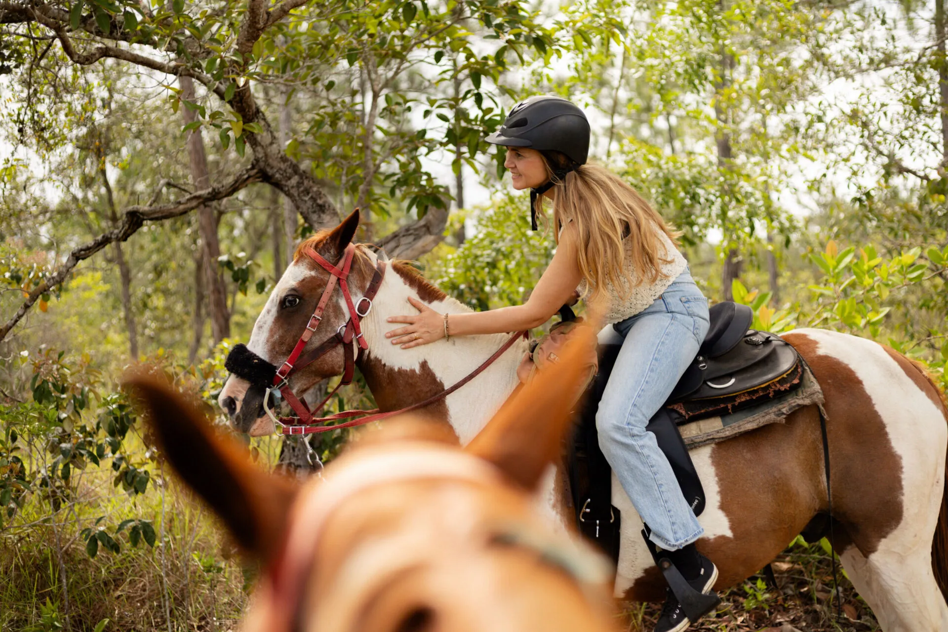 Horseback riding at Blancaneaux Lodge, Belize