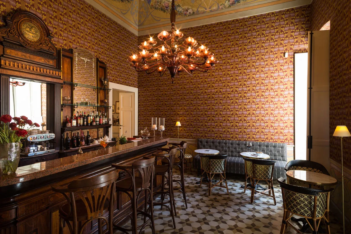 Family Bar interior with bar and tables