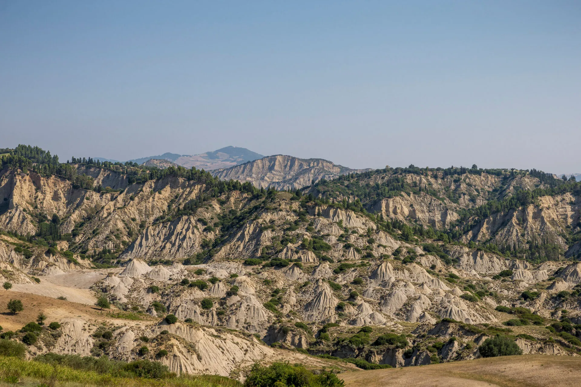 rocky hillsides at Aliano