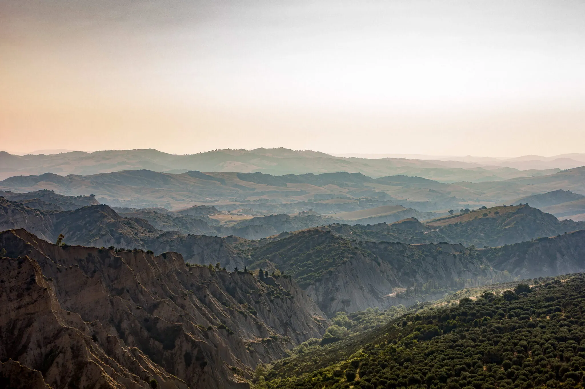 View of the hills from Aliano