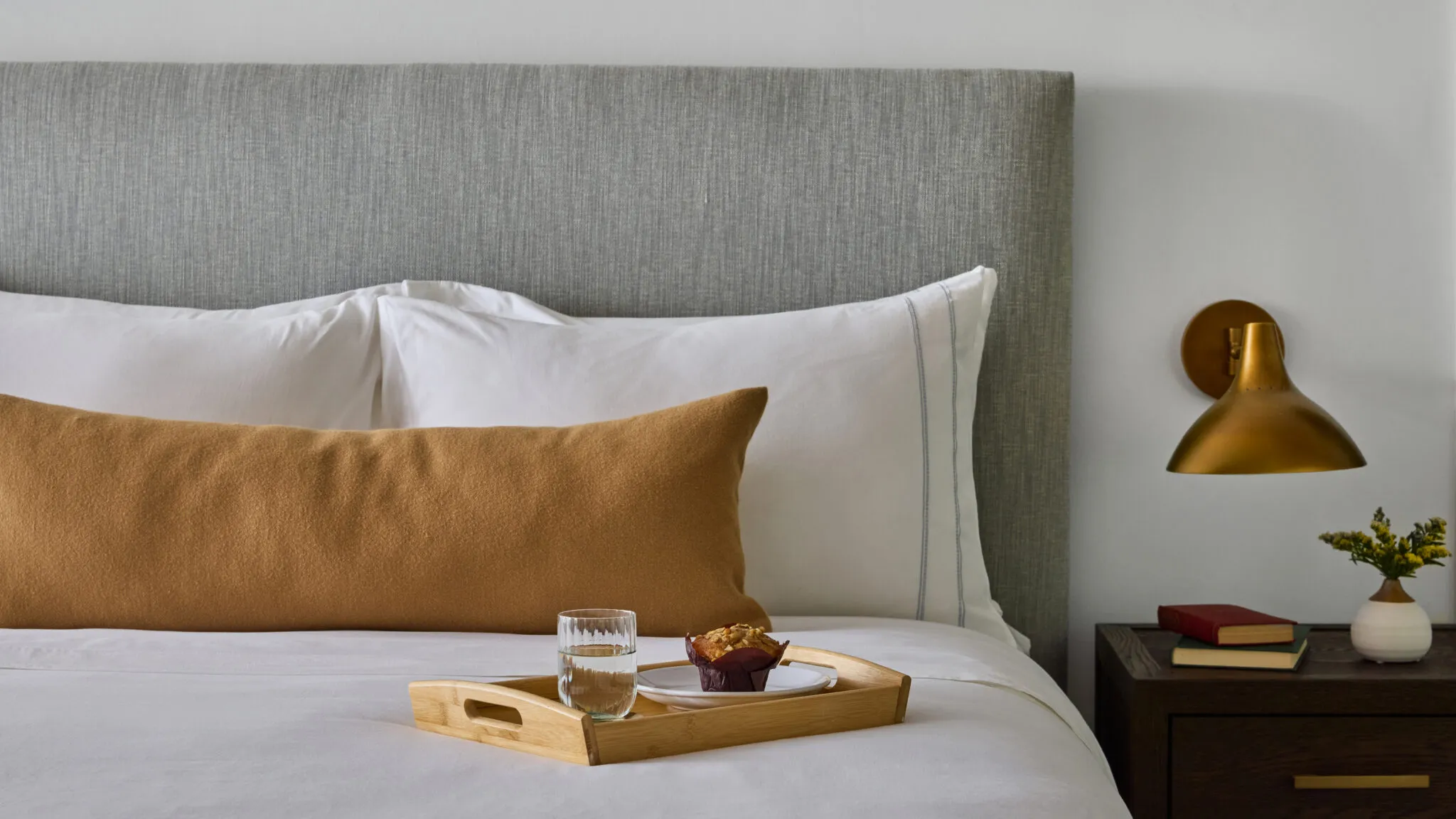 Bed and tray in Star Suite