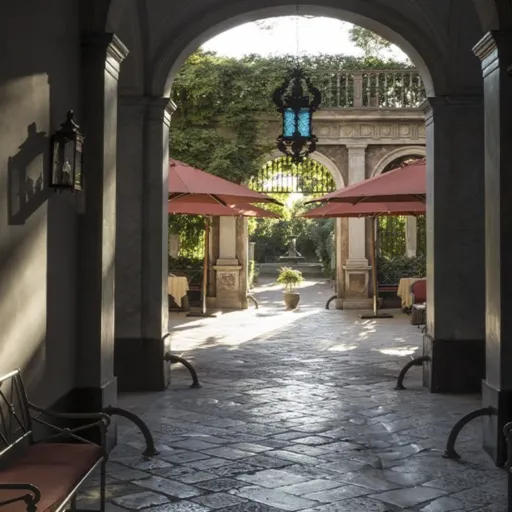 Courtyard at Palazzo Margherita